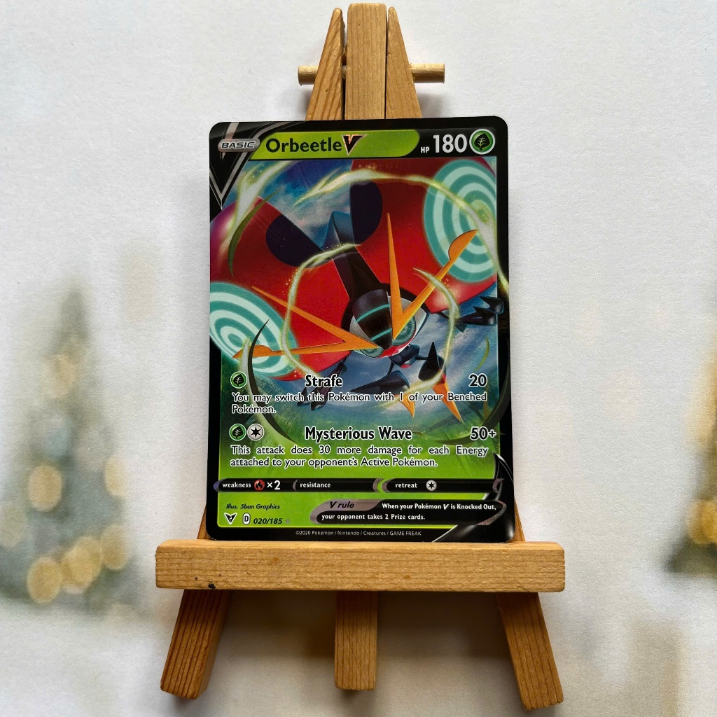 Thẻ hình Pokemon Orbeetle V 020/185 - Lá bài lẻ Vivid Voltage Ultra Rare tiếng Anh chính hãng