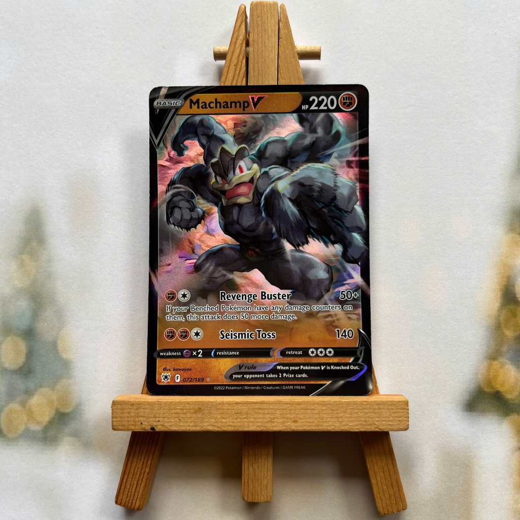 Thẻ hình Pokemon Machamp V 072/189 - Lá bài lẻ Astral Radiance Ultra Rare tiếng Anh chính hãng
