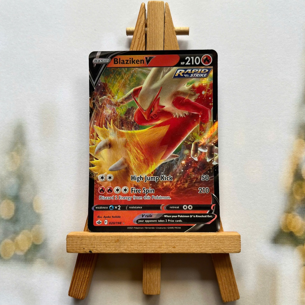 Thẻ hình Pokemon Blaziken V 020/198 - Lá bài lẻ Chilling Reign Ultra Rare tiếng Anh chính hãng