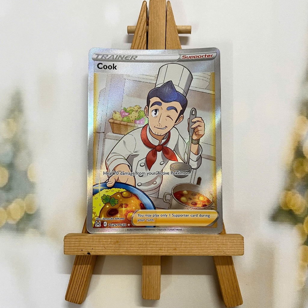 Thẻ hình Pokemon Cook TG25/TG30 - Lá bài lẻ Full Art Ultra Rare tiếng Anh chính hãng