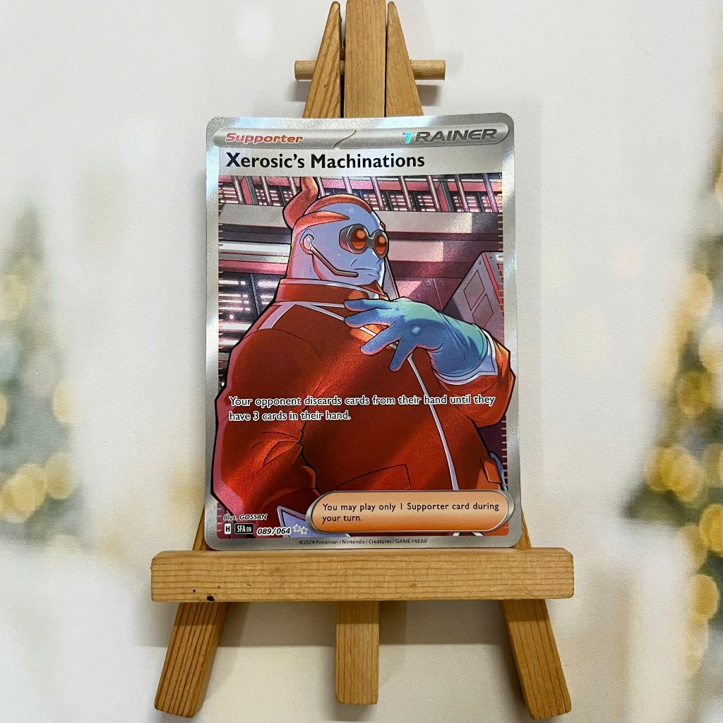 Thẻ hình Pokemon Xerosic's Machinations 089/064 - Lá bài lẻ Shrouded Fable Full Art Secret Rare tiếng Anh chính hãng