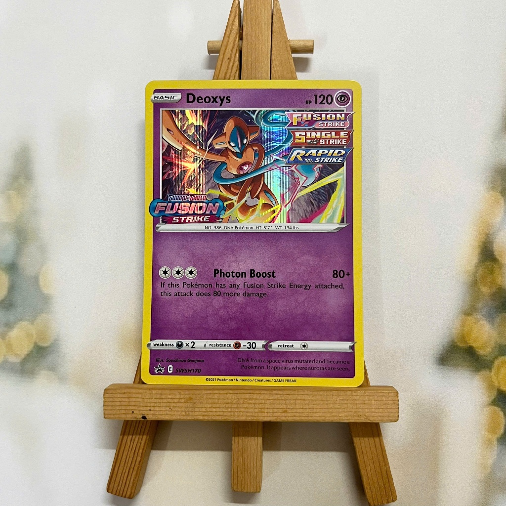 Thẻ hình Pokemon Deoxys SWSH170 - Lá bài lẻ Sword & Shield Prerelease Promo tiếng Anh chính hãng