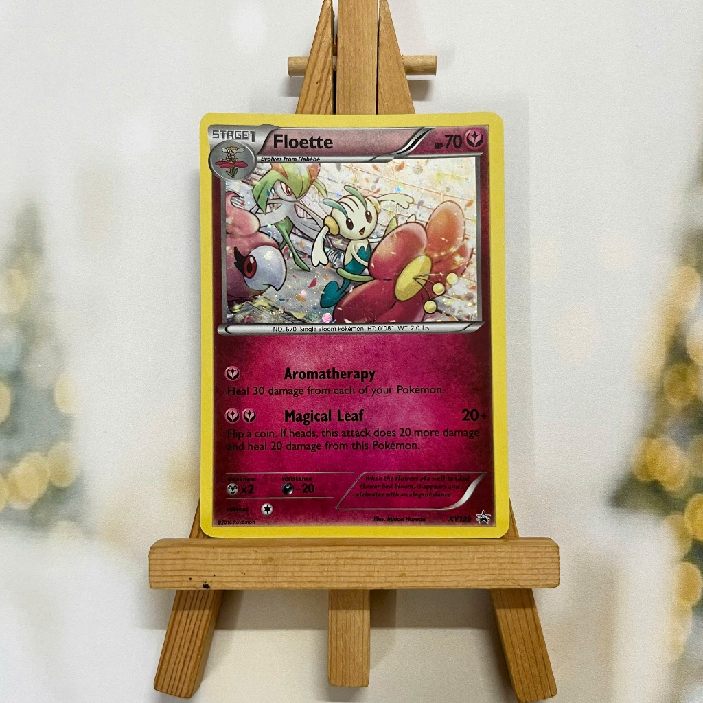 Thẻ hình Pokemon Floette XY139 - Lá bài lẻ XY Holo Promo tiếng Anh chính hãng