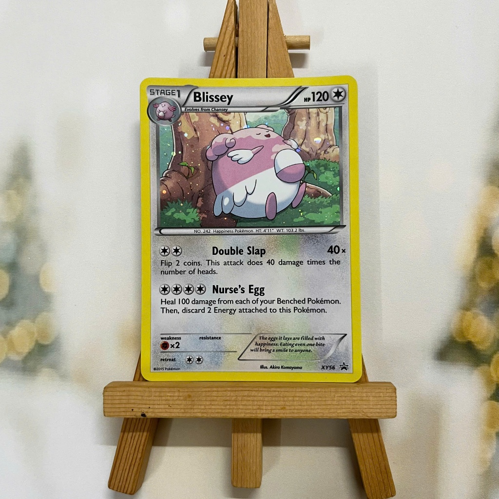 Thẻ hình Pokemon Blissey XY56 - Lá bài lẻ XY Holo Rare Promo tiếng Anh chính hãng