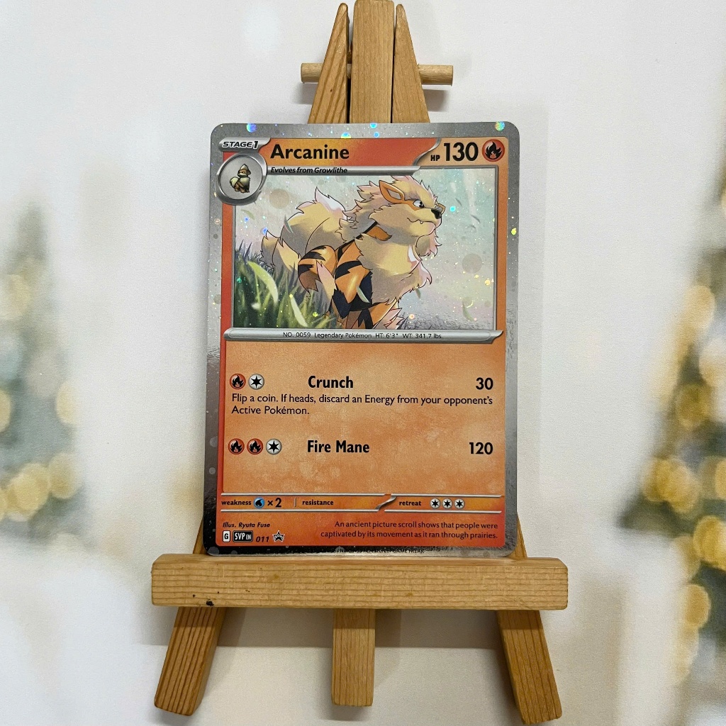 Thẻ hình Pokemon Arcanine SVP011 - Lá bài lẻ Scarlet & Violet Holo Promo tiếng Anh chính hãng