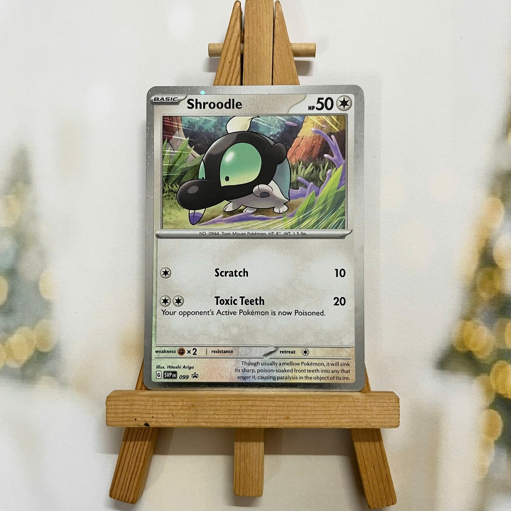 Thẻ hình Pokemon Shroodle SVP099 - Lá bài lẻ Scarlet & Violet Holo Promo tiếng Anh chính hãng