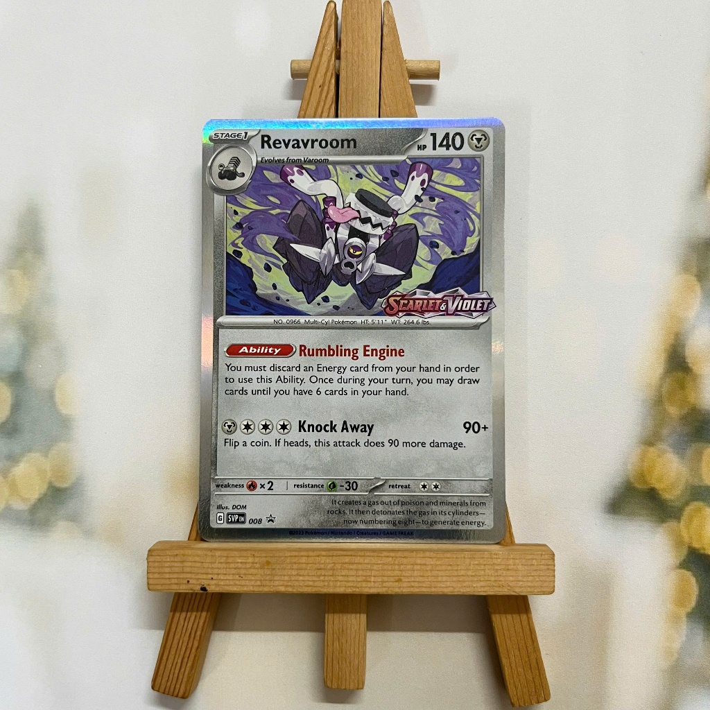 Thẻ hình Pokemon Revavroom SVP008 - Lá bài lẻ Scarlet & Violet Prerelease Promo tiếng Anh chính hãng