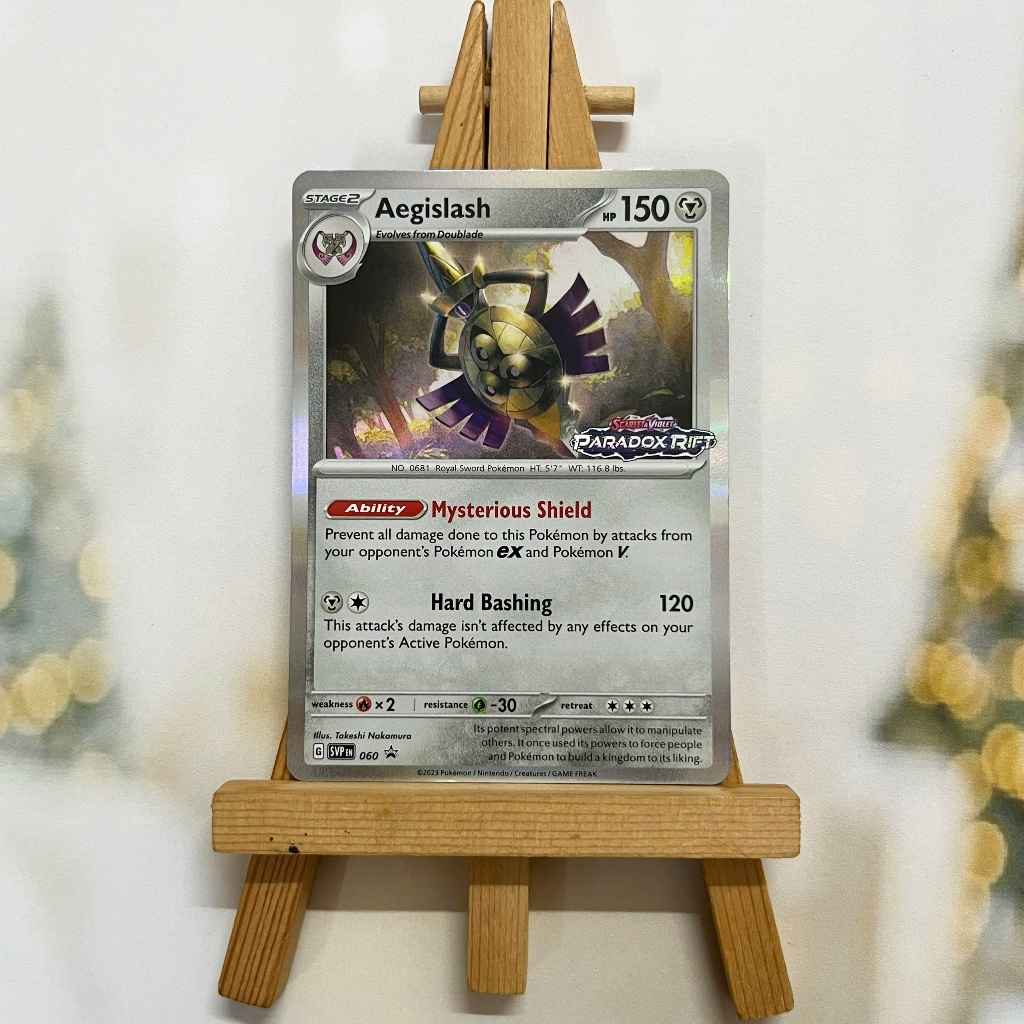 Thẻ hình Pokemon Aegislash SVP060 - Lá bài lẻ Scarlet & Violet Prerelease Promo tiếng Anh chính hãng