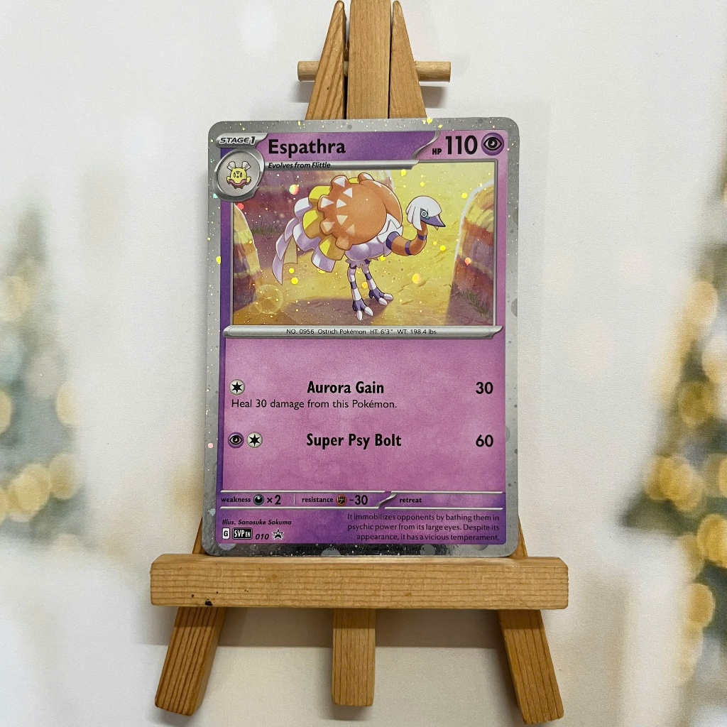 Thẻ hình Pokemon Espathra SVP010 - Lá bài lẻ Scarlet & Violet Holo Promo tiếng Anh chính hãng