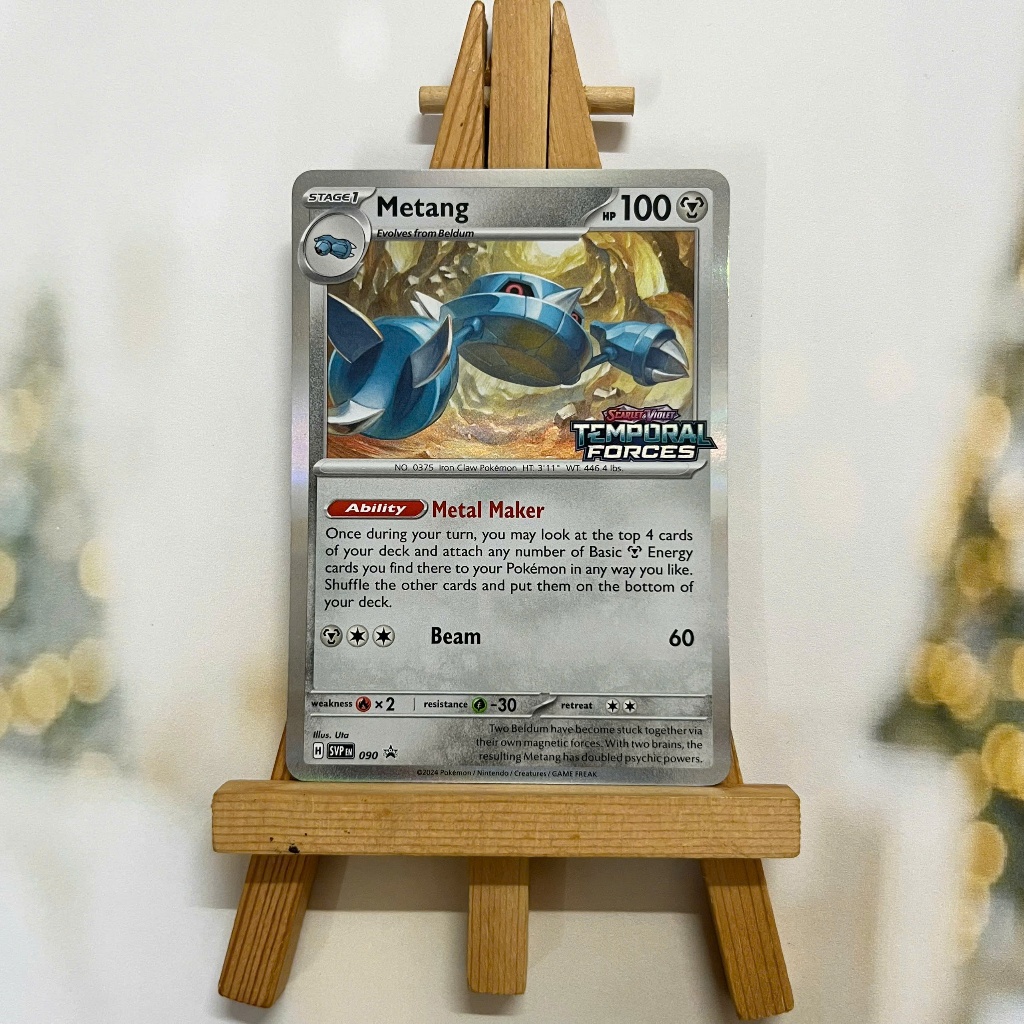 Thẻ hình Pokemon Metang SVP090 - Lá bài lẻ Scarlet & Violet Prerelease Promo tiếng Anh chính hãng