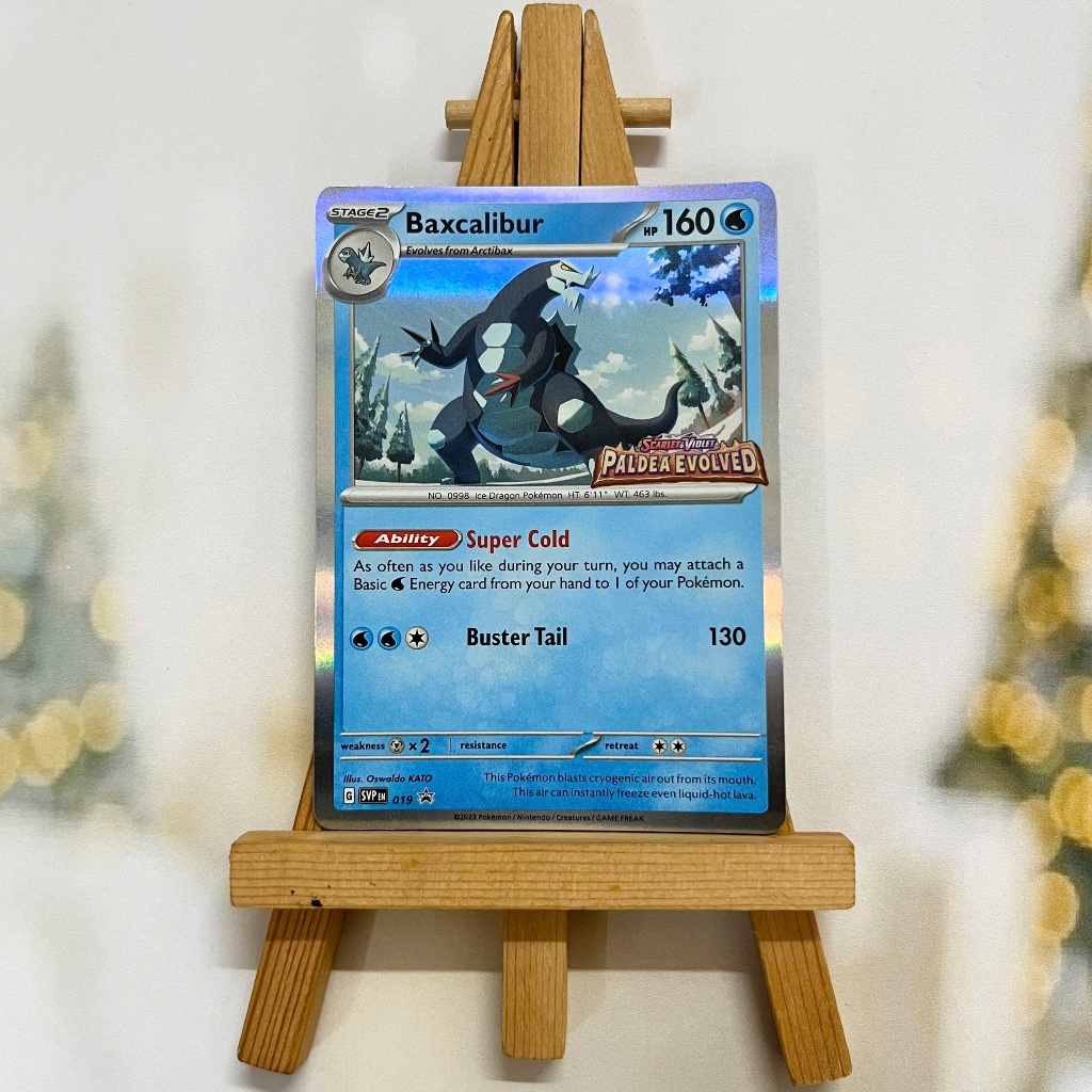 Thẻ hình Pokemon Baxcalibur SVP019 - Lá bài lẻ Scarlet & Violet Prerelease Promo tiếng Anh chính hãng