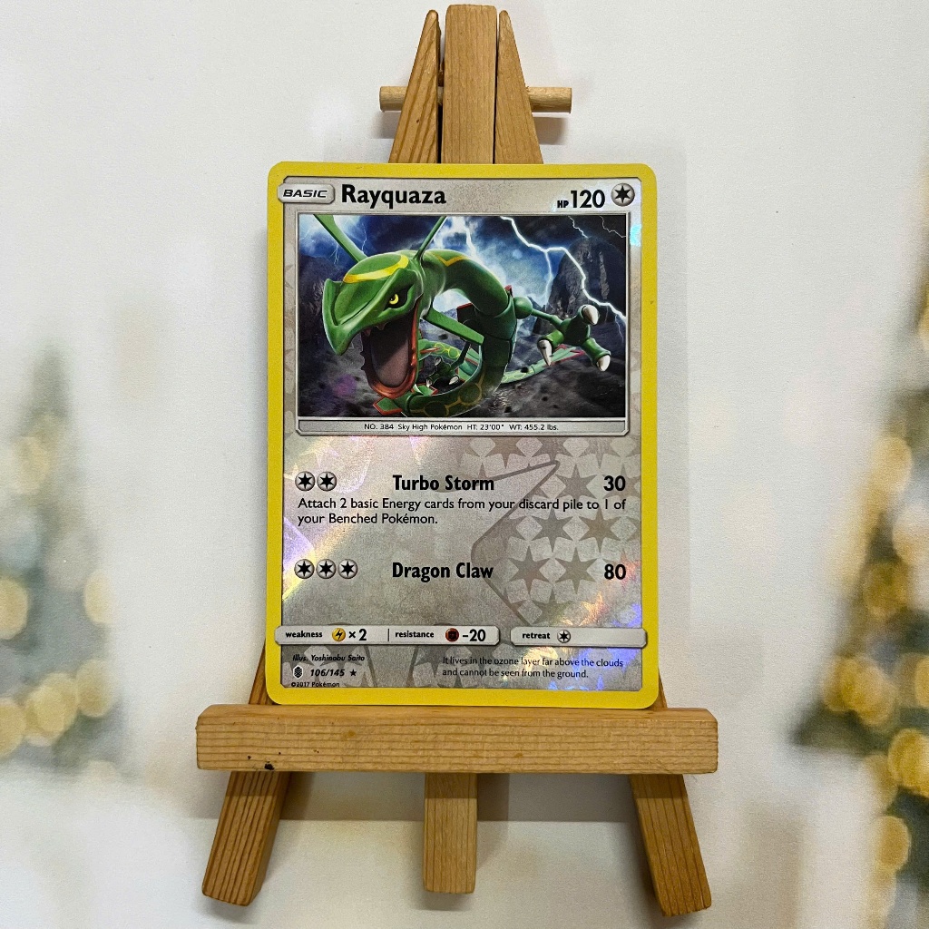 Thẻ hình Pokemon Rayquaza 106/145 - Lá bài lẻ Guardians Rising Rare Reverse Holo tiếng Anh chính hãng