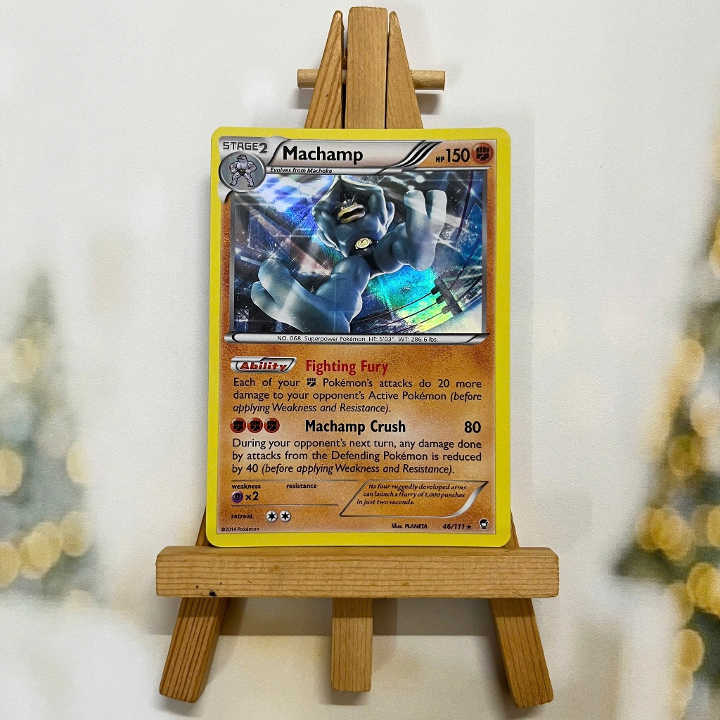 Thẻ hình Pokemon Machamp 46/111 - Lá bài lẻ XY: Furious Fists Holo Rare tiếng Anh chính hãng