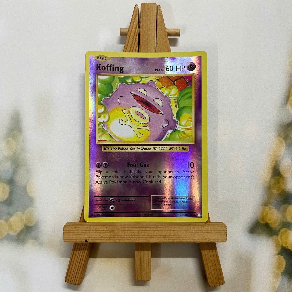 Thẻ hình Pokemon Koffing 50/108 - Lá bài lẻ XY: Evolutions Uncommon Reverse Holo tiếng Anh chính hãng