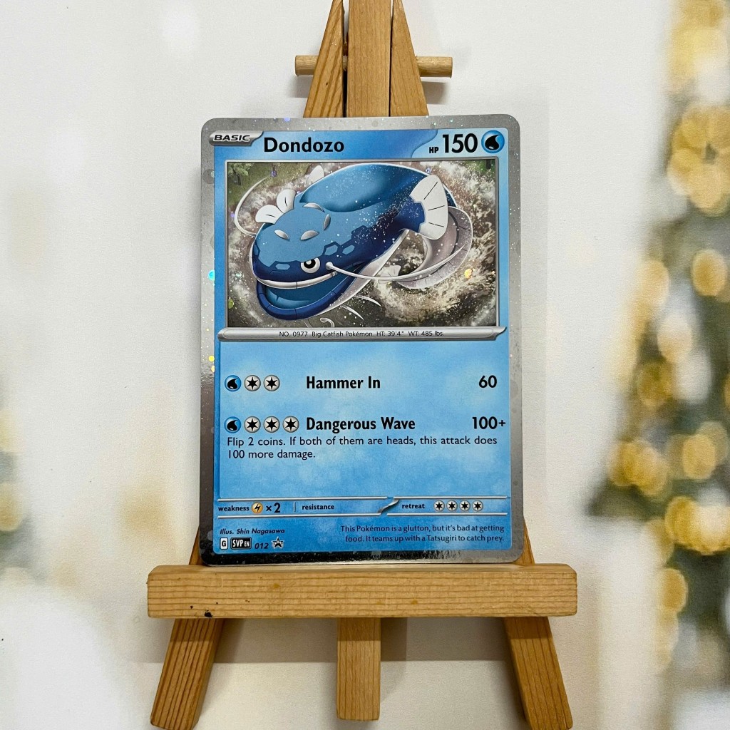 Thẻ hình Pokemon Dondozo SVP012 - Lá bài lẻ Scarlet & Violet Holo Promo tiếng Anh chính hãng