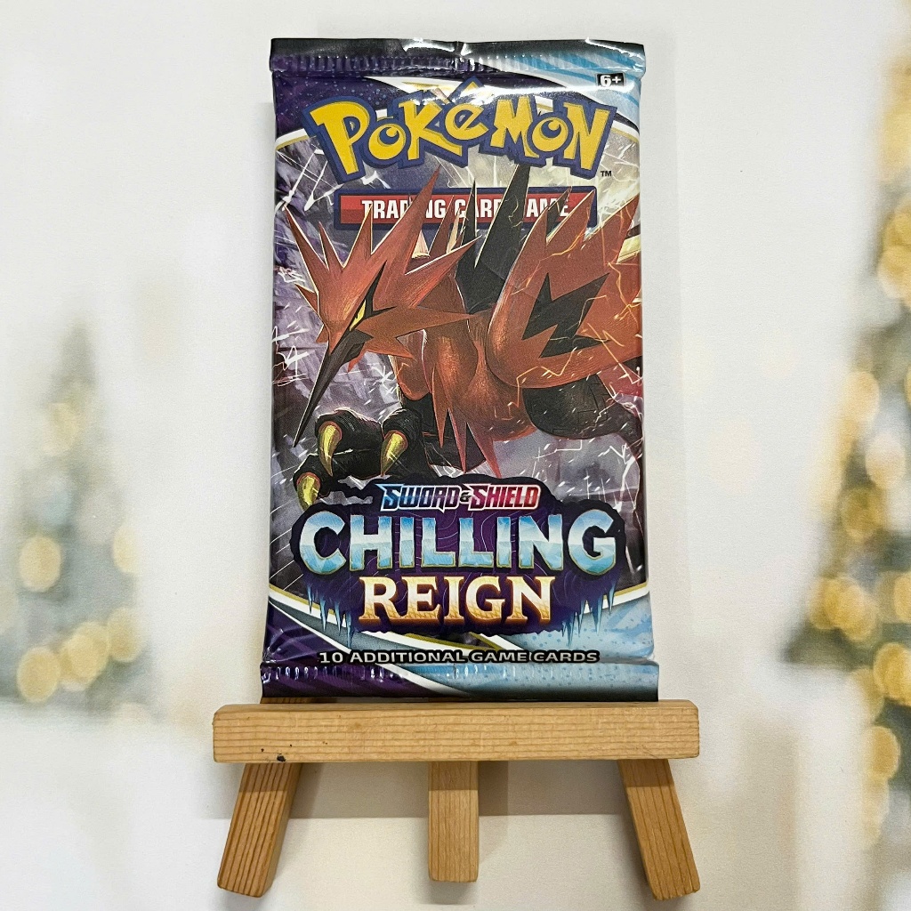 Gói bài Chilling Reign Booster Pack tiếng Anh chính hãng - Túi thẻ Series Sword & Shield Pokemon TCG