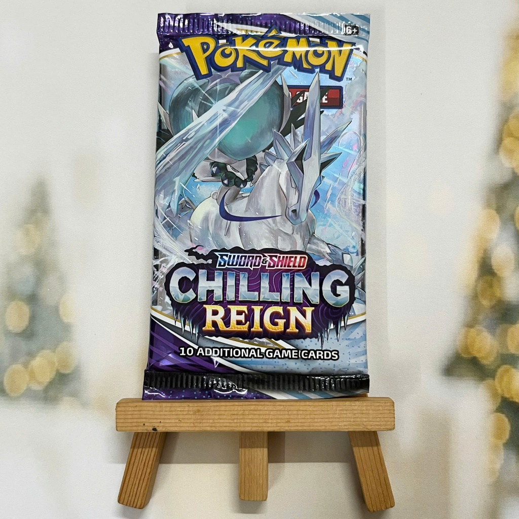 Gói bài Chilling Reign Booster Pack tiếng Anh chính hãng - Túi thẻ Series Sword & Shield Pokemon TCG