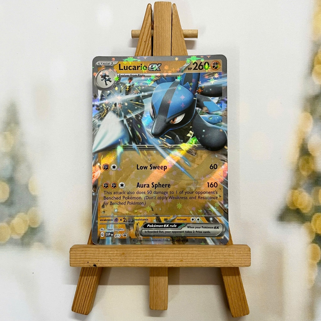 Thẻ hình Pokemon Lucario ex SVP017 - Lá bài lẻ Scarlet & Violet Ultra Rare Promo tiếng Anh chính hãng