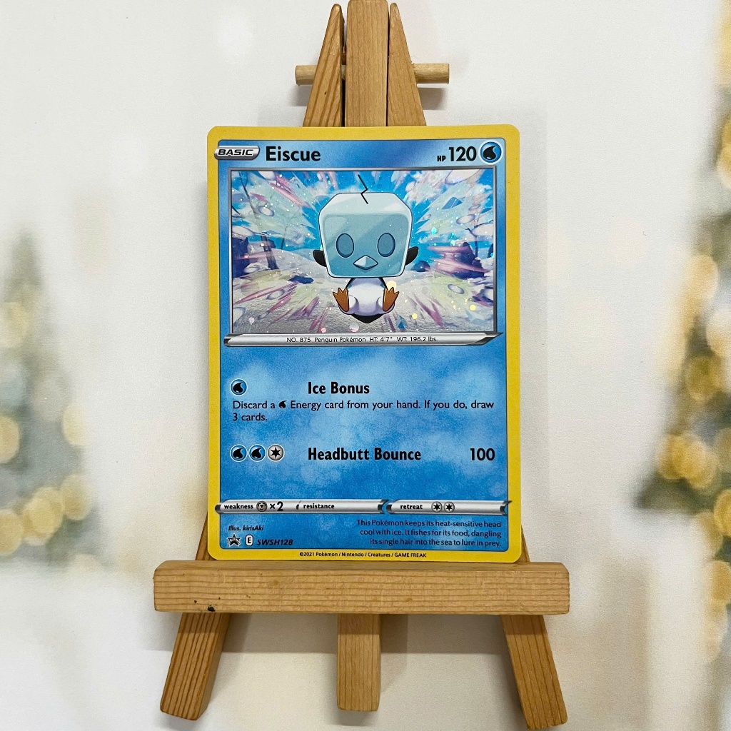 Thẻ hình Pokemon Eiscue SWSH128 - Lá bài lẻ Sword & Shield Promo tiếng Anh chính hãng