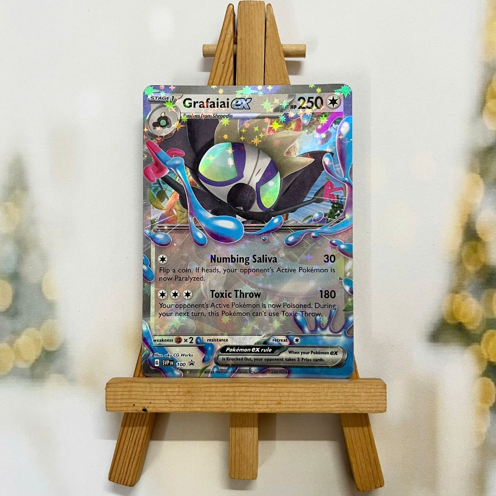 Thẻ hình Pokemon Grafaiai ex SVP100 - Lá bài lẻ Scarlet & Violet Holo Promo tiếng Anh chính hãng