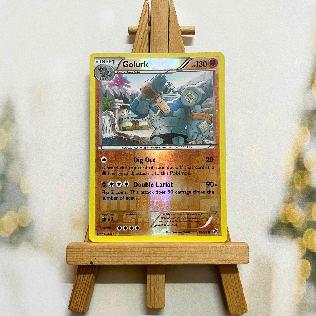 Thẻ hình Pokemon Golurk 41/98 - Lá bài lẻ XY Ancient Origins Common Reverse Holo tiếng Anh chính hãng
