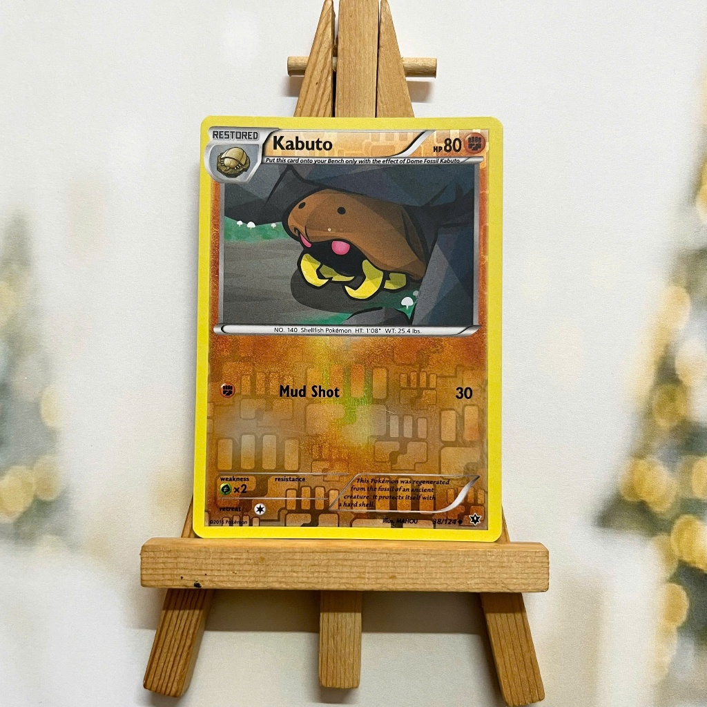 Thẻ hình Pokemon Kabuto 38/124 - Lá bài lẻ XY Fates Collide Uncommon Reverse Holo tiếng Anh chính hãng