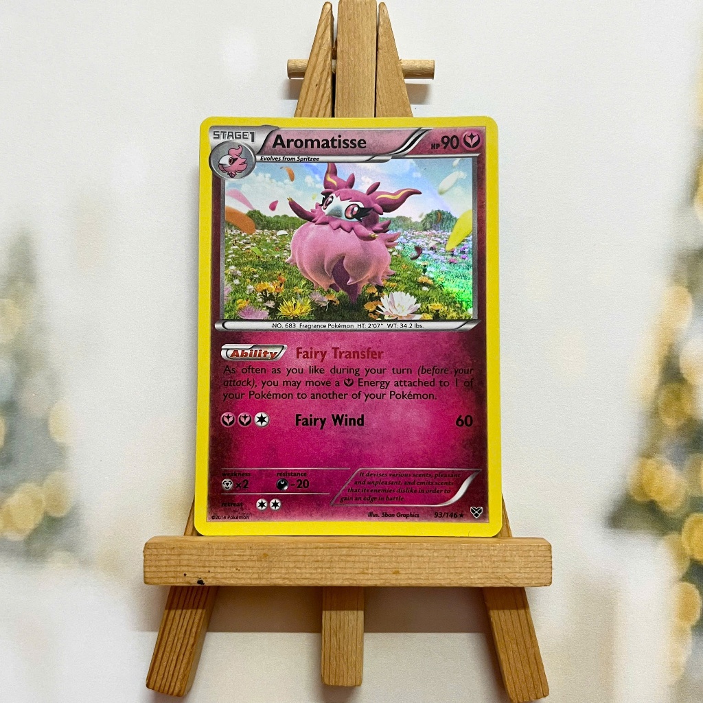 Thẻ hình Pokemon Aromatisse 93/146 - Lá bài lẻ XY Base Set Holo Rare tiếng Anh chính hãng