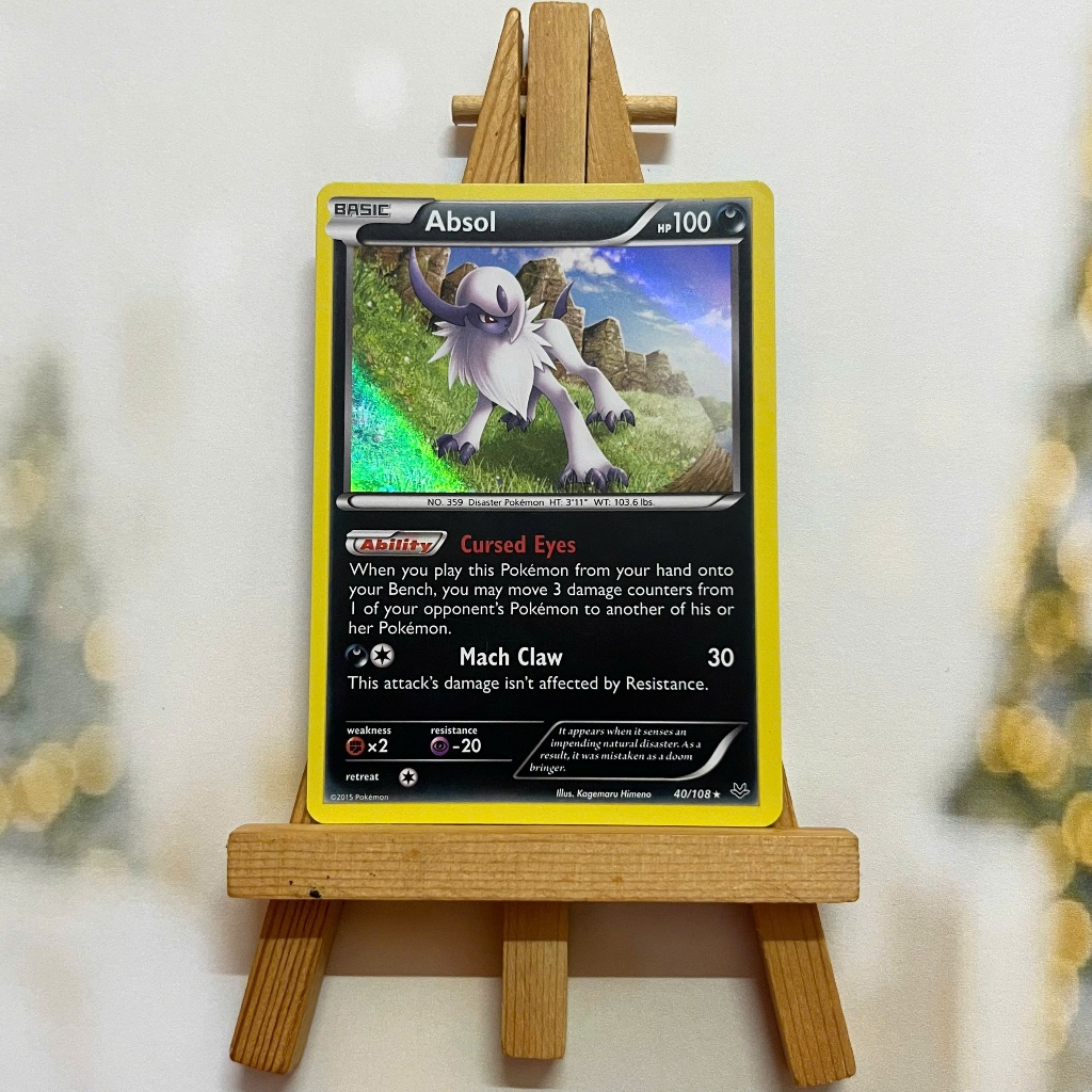 Thẻ hình Pokemon Absol 40/108 - Lá bài lẻ XY Roaring Skies Holo Rare tiếng Anh chính hãng