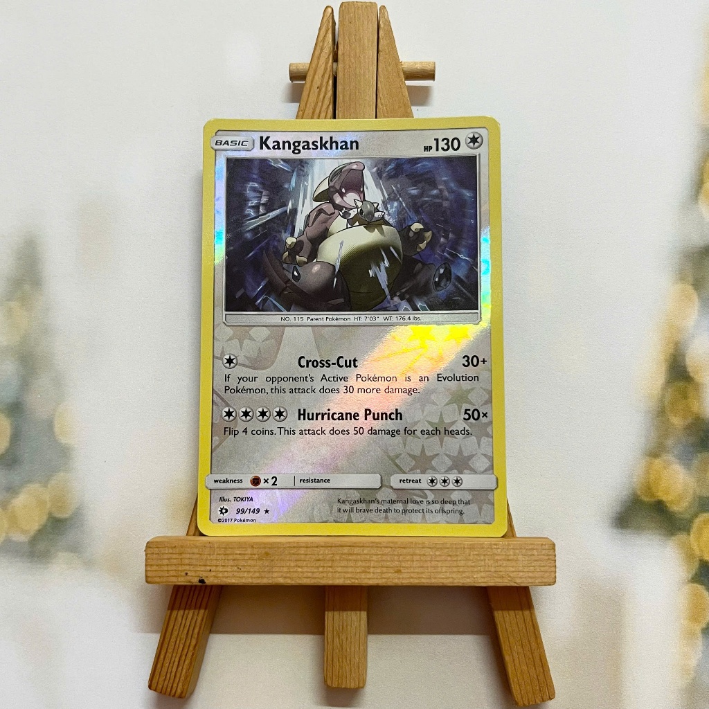 Thẻ hình Pokemon Kangaskhan 99/149 - Lá bài lẻ Sun & Moon Base Set Rare Reverse Holo tiếng Anh chính hãng