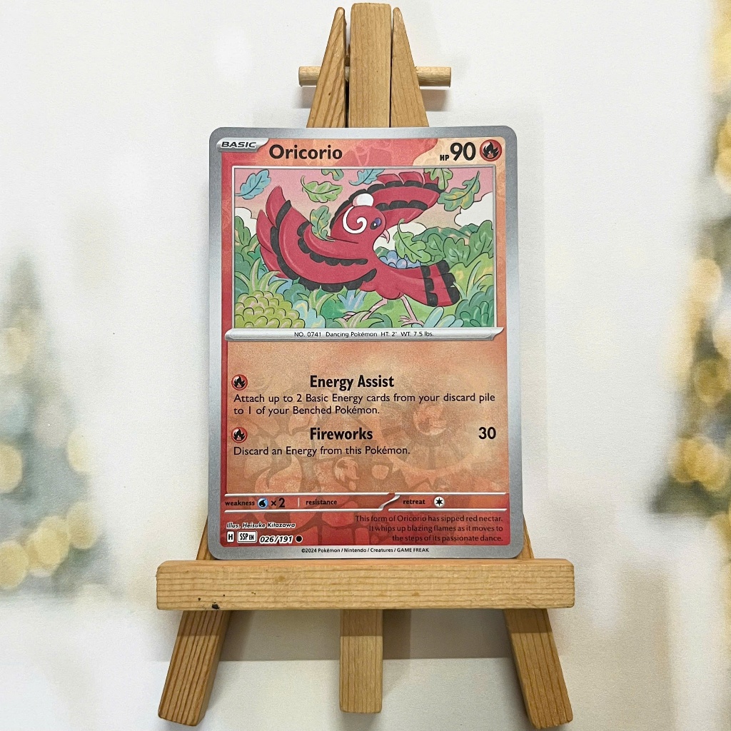 Thẻ hình Pokemon Oricorio 026/191 - Lá bài lẻ Surging Sparks Common Reverse Holo tiếng Anh chính hãng