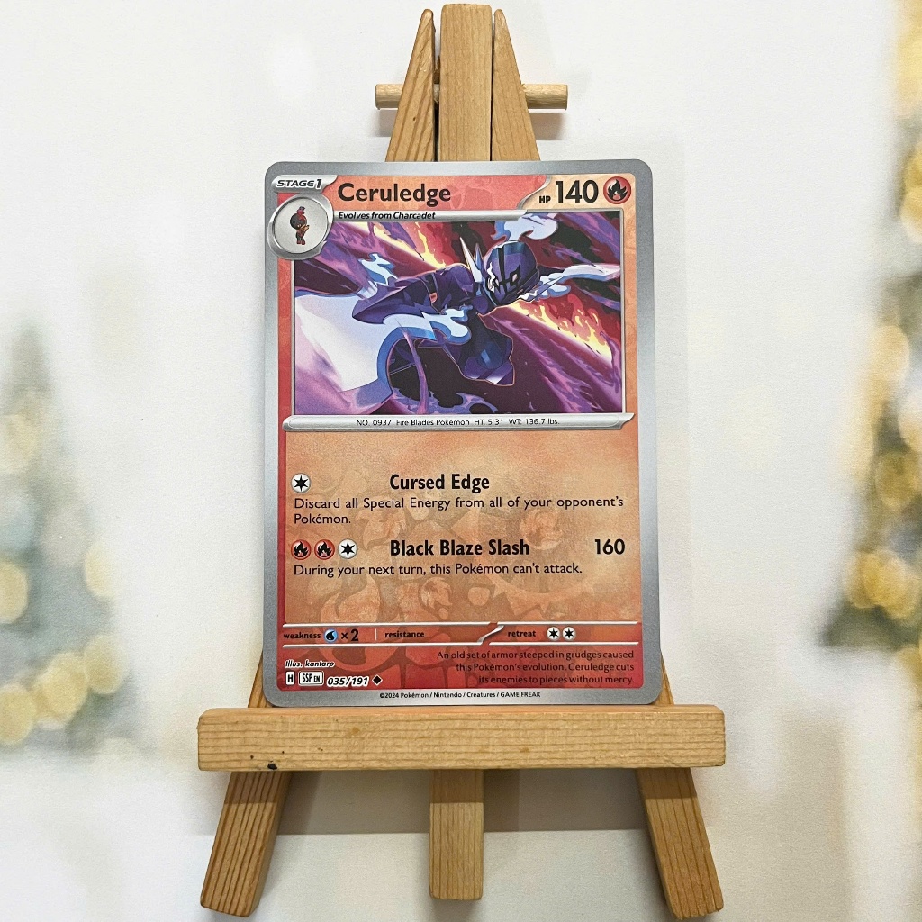Thẻ hình Pokemon Ceruledge 035/191 - Lá bài lẻ Surging Sparks Uncommon Reverse Holo tiếng Anh chính hãng