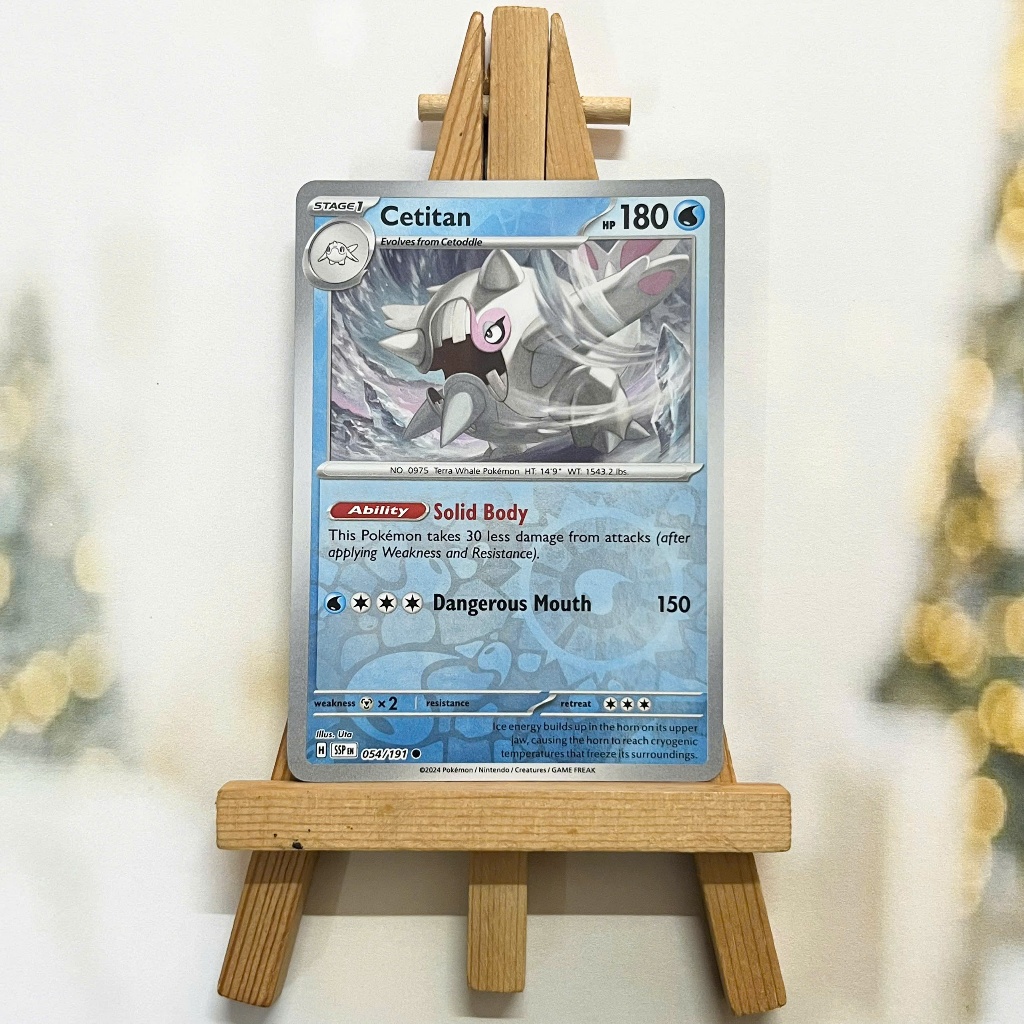 Thẻ hình Pokemon Cetitan 054/191 - Lá bài lẻ Surging Sparks Common Reverse Holo tiếng Anh chính hãng