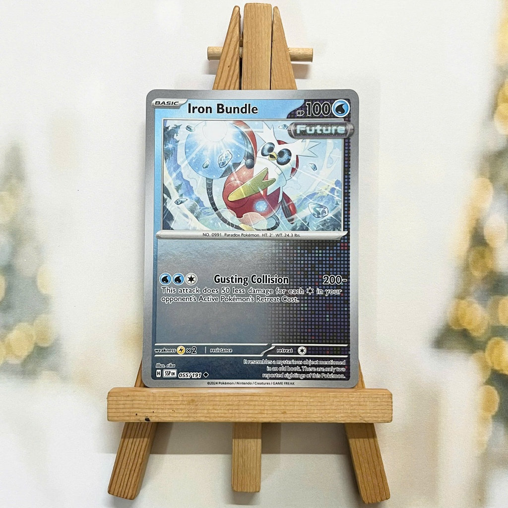 Thẻ hình Pokemon Iron Bundle 055/191 - Lá bài lẻ Surging Sparks Uncommon Reverse Holo tiếng Anh chính hãng