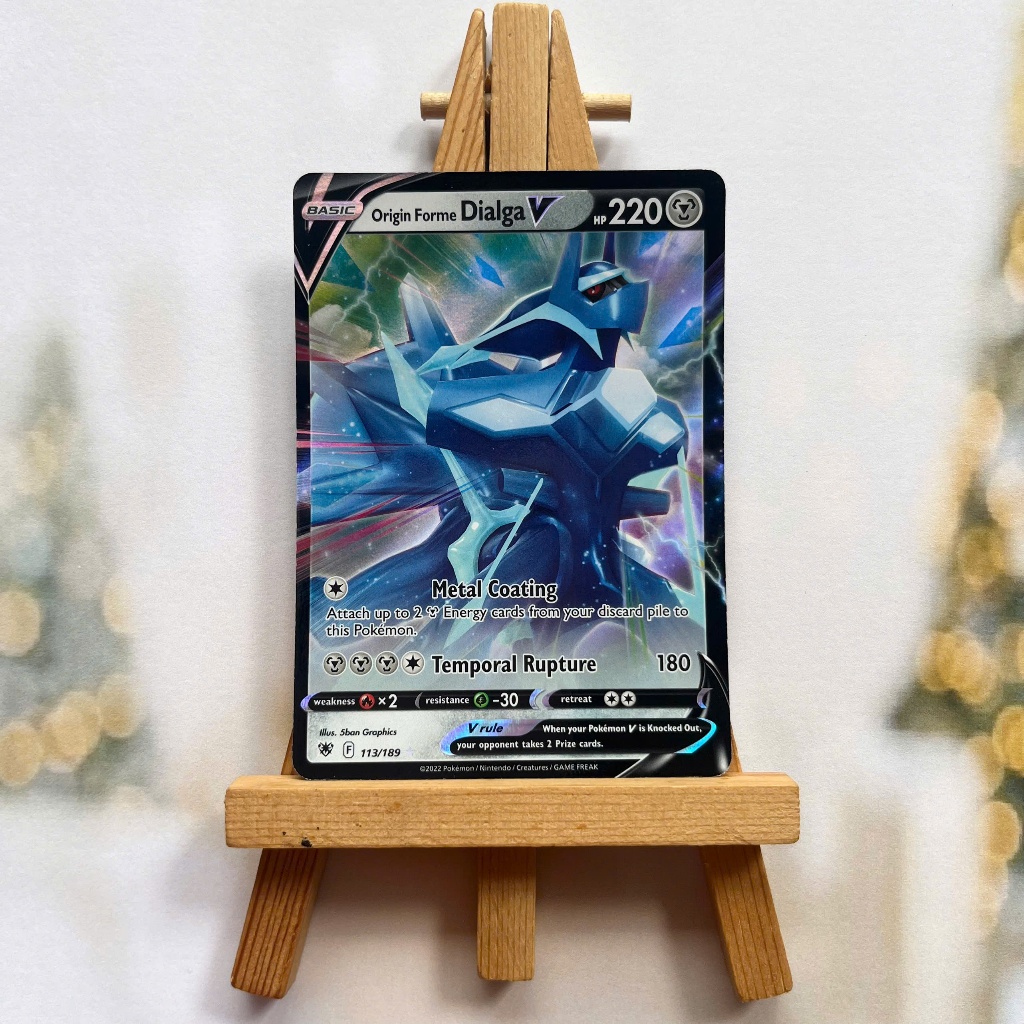 Thẻ hình Pokemon Origin Forme Dialga V 113/189 - Lá bài lẻ Astral Radiance Ultra Rare tiếng Anh chính hãng