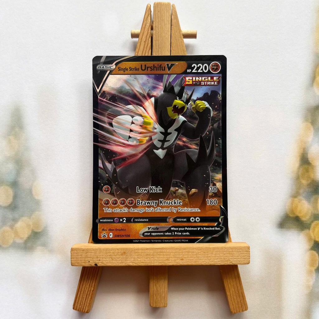 Thẻ hình Pokemon Single Strike Urshifu V SWSH106 - Lá bài lẻ Sword & Shield Promo tiếng Anh chính hãng
