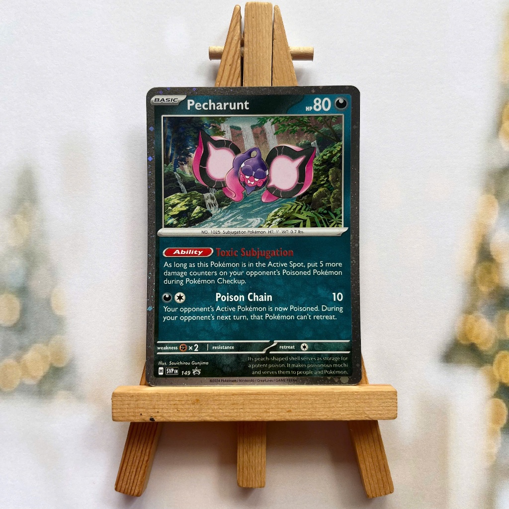 Thẻ hình Pokemon Pecharunt SVP149 - Lá bài lẻ Scarlet & Violet Holo Promo tiếng Anh chính hãng