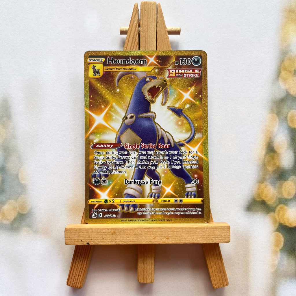 Thẻ hình Pokemon Houndoom 179/163 - Lá bài lẻ Battle Styles Secret Rare tiếng Anh chính hãng