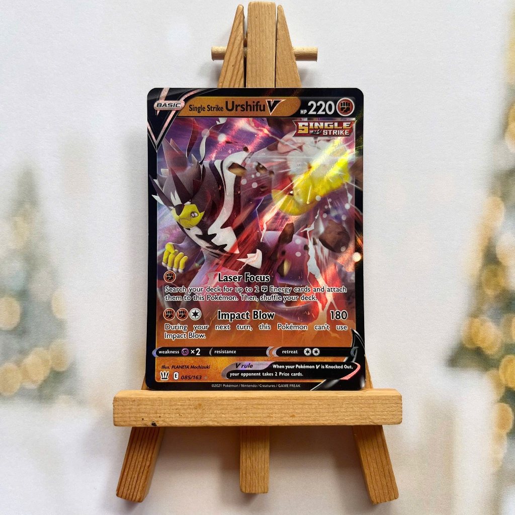Thẻ hình Pokemon Single Strike Urshifu V 085/163 - Lá bài lẻ Battle Styles Ultra Rare tiếng Anh chính hãng