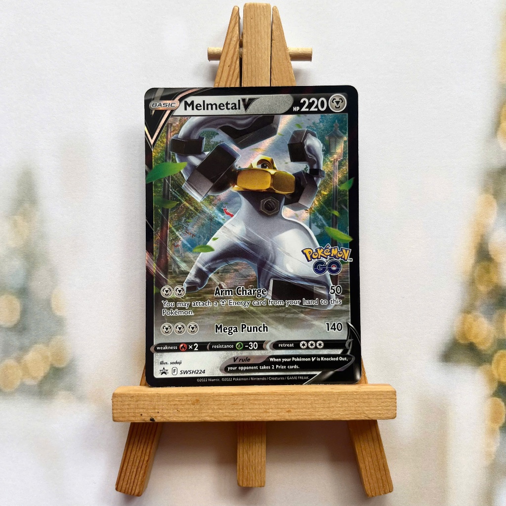 Thẻ hình Pokemon Melmetal V SWSH224 - Lá bài lẻ Sworld & Shield Ultra Rare Promo tiếng Anh chính hãng