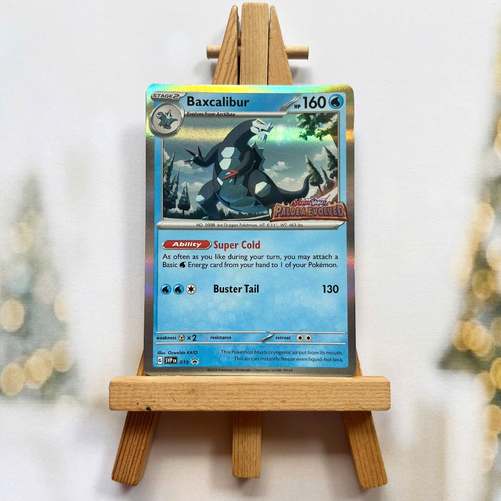 Thẻ hình Pokemon Baxcalibur SVP019 - Lá bài lẻ Scarlet & Violet Prerelease Promo tiếng Anh chính hãng