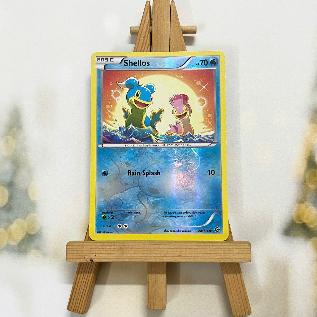 Thẻ hình Pokemon Shellos 28/114 - Lá bài lẻ XY: Steam Siege Common Reverse Holo tiếng Anh chính hãng