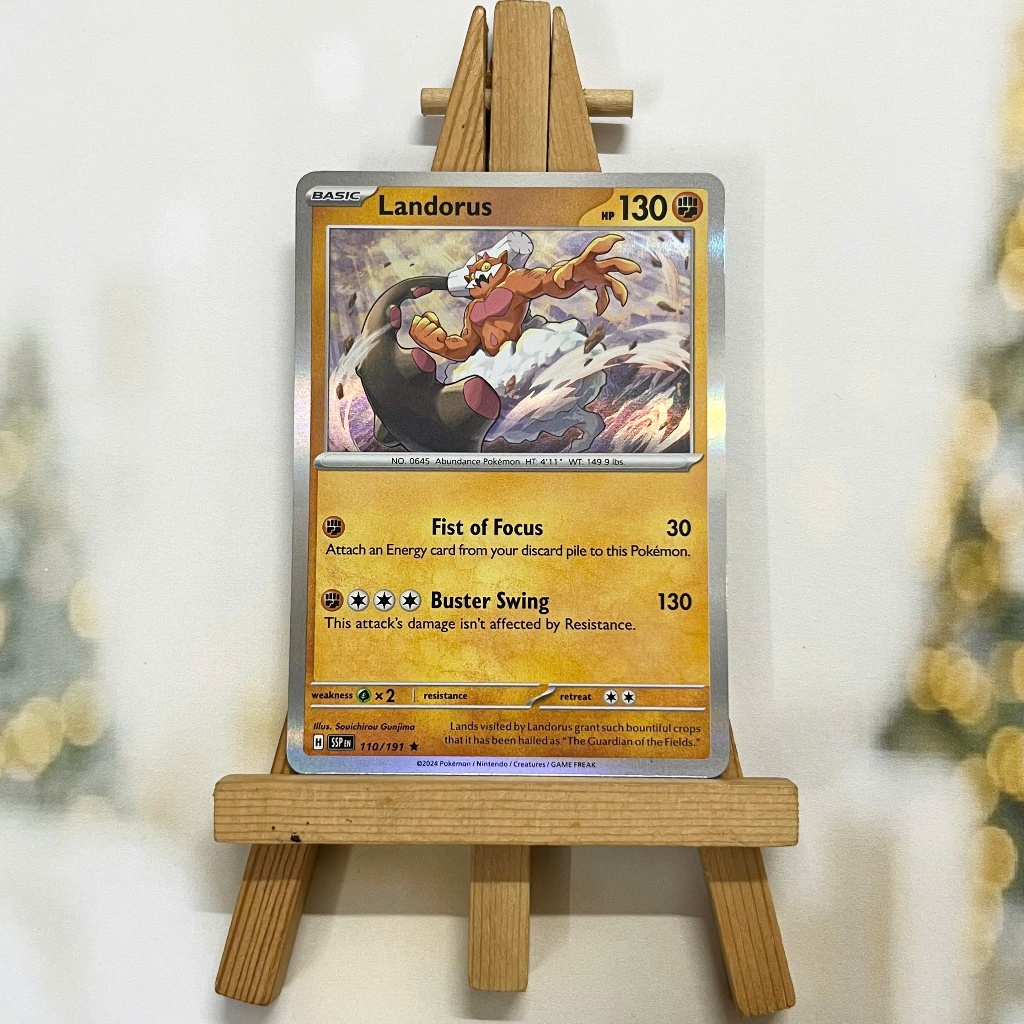 Thẻ hình Pokemon Landorus 110/191 - Lá bài lẻ Surging Sparks Reverse Holo Rare tiếng Anh chính hãng