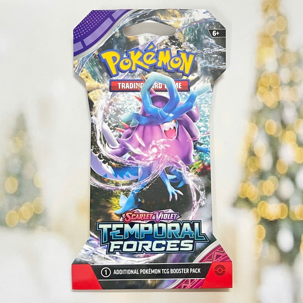 Gói bài Temporal Forces SLEEVED Booster Pack tiếng Anh chính hãng - Túi thẻ Series Scarlet & Violet Pokemon TCG