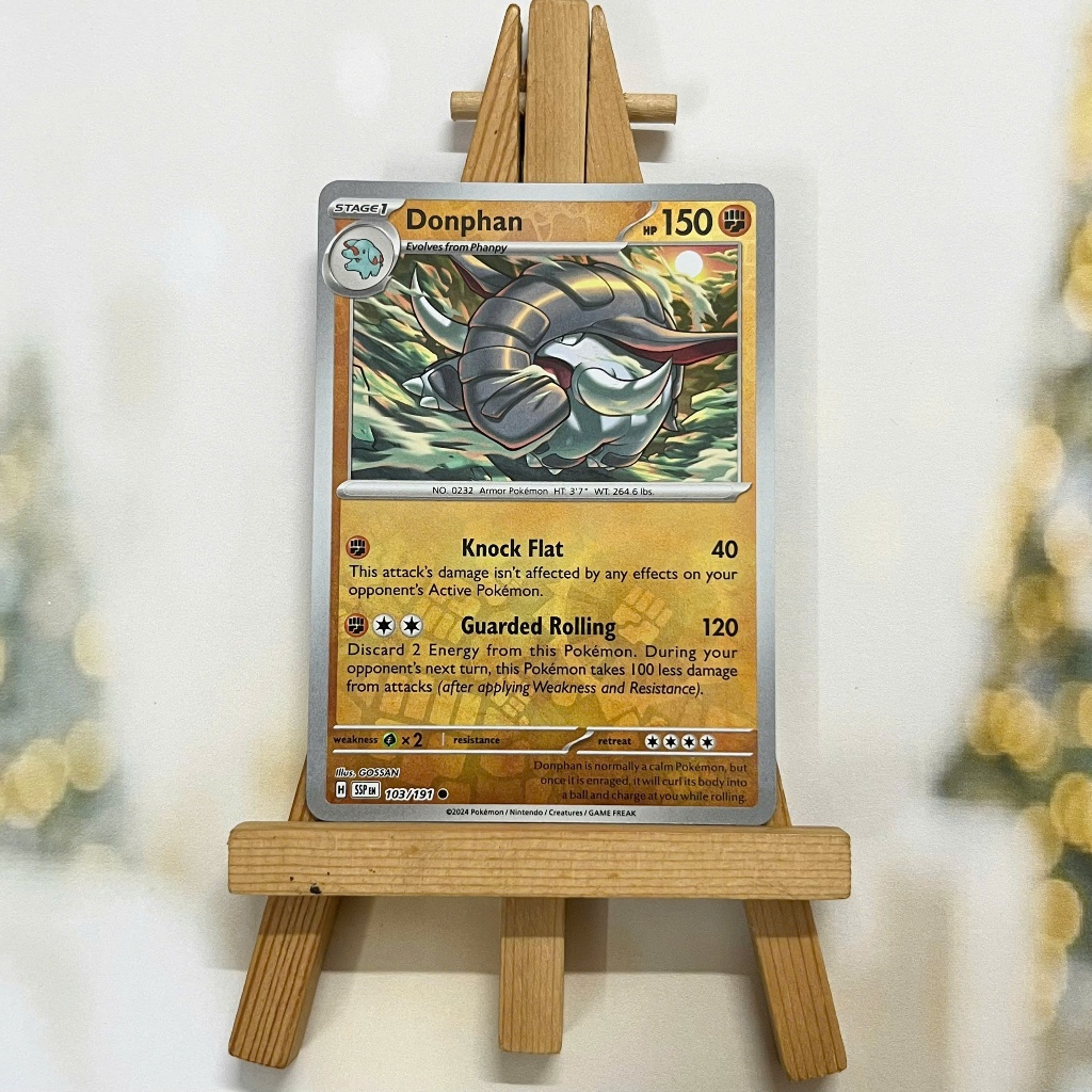 Thẻ hình Pokemon Donphan 103/191 - Lá bài lẻ Surging Sparks Common Reverse Holo tiếng Anh chính hãng