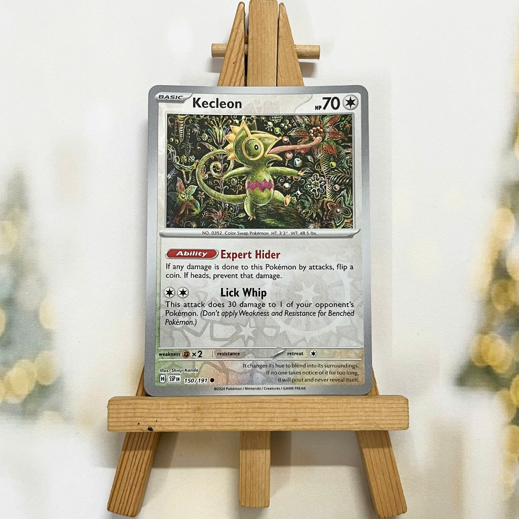Thẻ hình Pokemon Kecleon 150/191- Lá bài lẻ Surging Sparks Common Reverse Holo tiếng Anh chính hãng