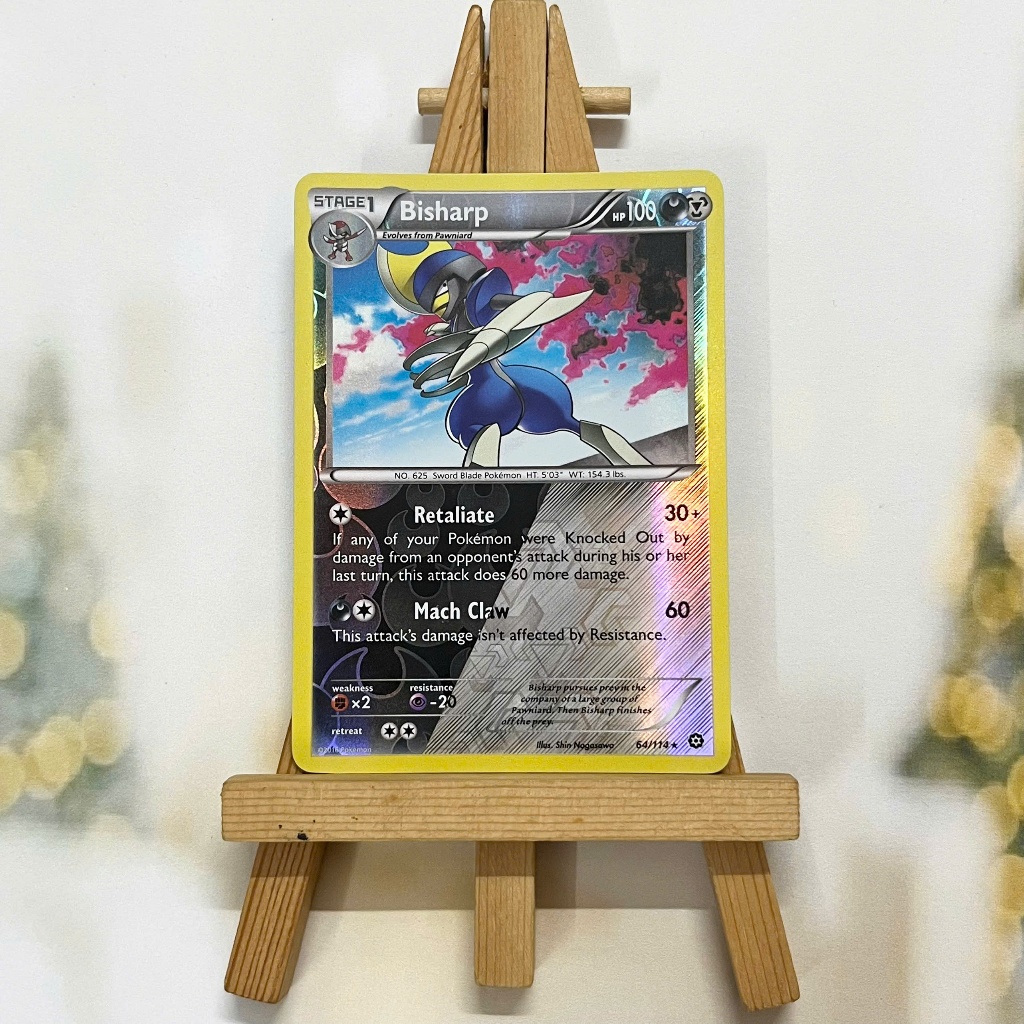 Thẻ hình Pokemon Bisharp 64/114 - Lá bài lẻ XY: Steam Siege Alternate Rare Reverse Holo Promo tiếng Anh chính hãng