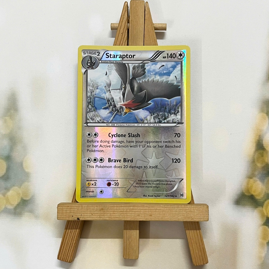 Thẻ hình Pokemon Staraptor 127/162 - Lá bài lẻ XY: Breakthrough Rare Reverse Holo tiếng Anh chính hãng