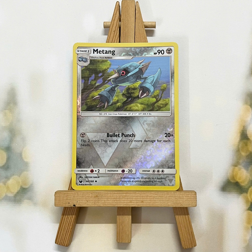 Thẻ hình Pokemon Metang 94/168 - Lá bài lẻ Sun & Moon: Celestial Storm Uncommon Reverse Holo tiếng Anh chính hãng