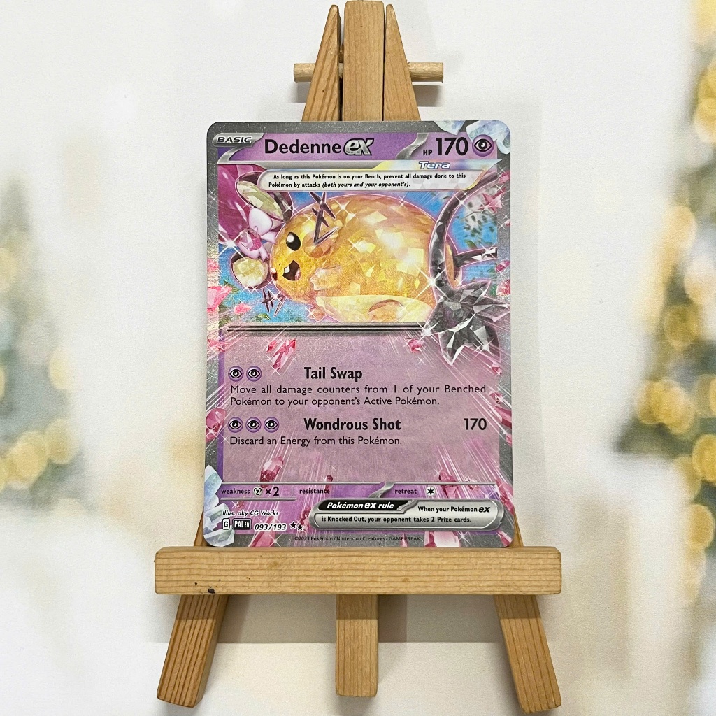 Thẻ hình Pokemon Dedenne ex 093/193 - Lá bài Scarlet & Violet: Paldea Evolved Ultra Rare tiếng Anh chính hãng