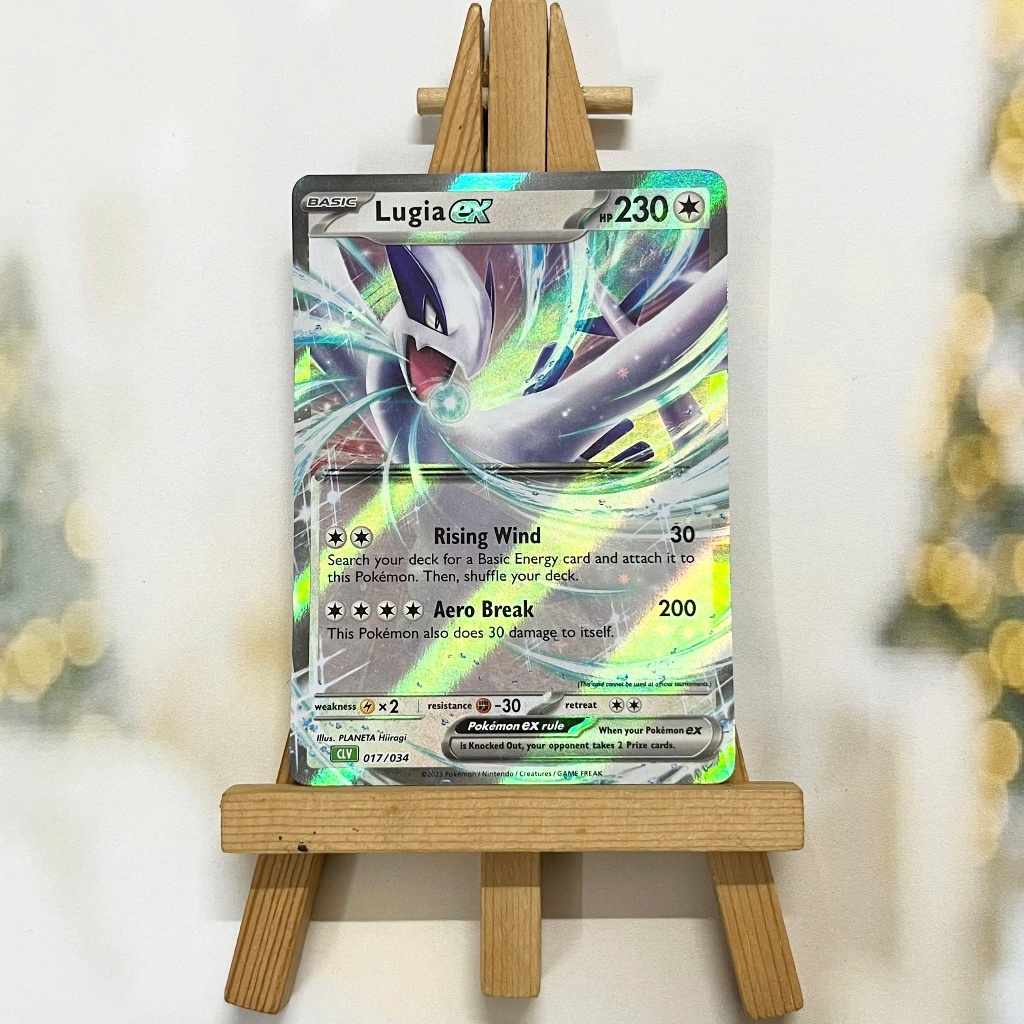 Thẻ hình Pokemon Lugia ex 017/034 - Lá bài lẻ Trading Card Game Classic tiếng Anh chính hãng